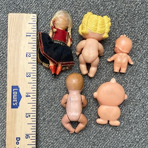 Mini Doll Lot Kewpie Baby Impkins Cabbage Patch Dutch Turtle Mark Schildkrot 5 - Picture 8 of 11